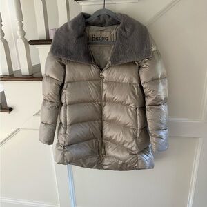 Herno Shiny Nylon A-shape Hi-Lo Down Coat